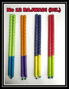 12 Wooden Big Rajwadi (DII) Gohel Dandiya Manufacturer Exporter Producer Supplier Ahmedabad Gujarat India