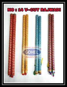 14 Wooden Big V Cut Rajwadi Gohel Dandiya Manufacturer Exporter Producer Supplier Ahmedabad Gujarat India