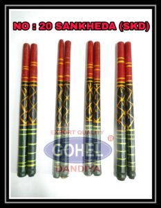 20 A Wooden Big Sankheda (SKD) Gohel Dandiya Manufacturer Exporter Producer Supplier Ahmedabad Gujarat India