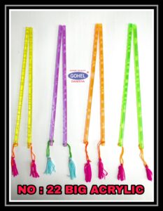 22 Acrylic Plastic Big Acrylic Gohel Dandiya Manufacturer Exporter Producer Supplier Ahmedabad Gujarat India