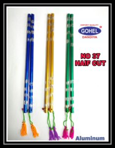 37 Aluminium Big Half Cut Gohel Dandiya Manufacturer Exporter Producer Supplier Ahmedabad Gujarat India