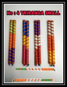 4 Wooden Small Tiranga Satrin Gohel Dandiya Manufacturer Exporter Producer Supplier Ahmedabad Gujarat India