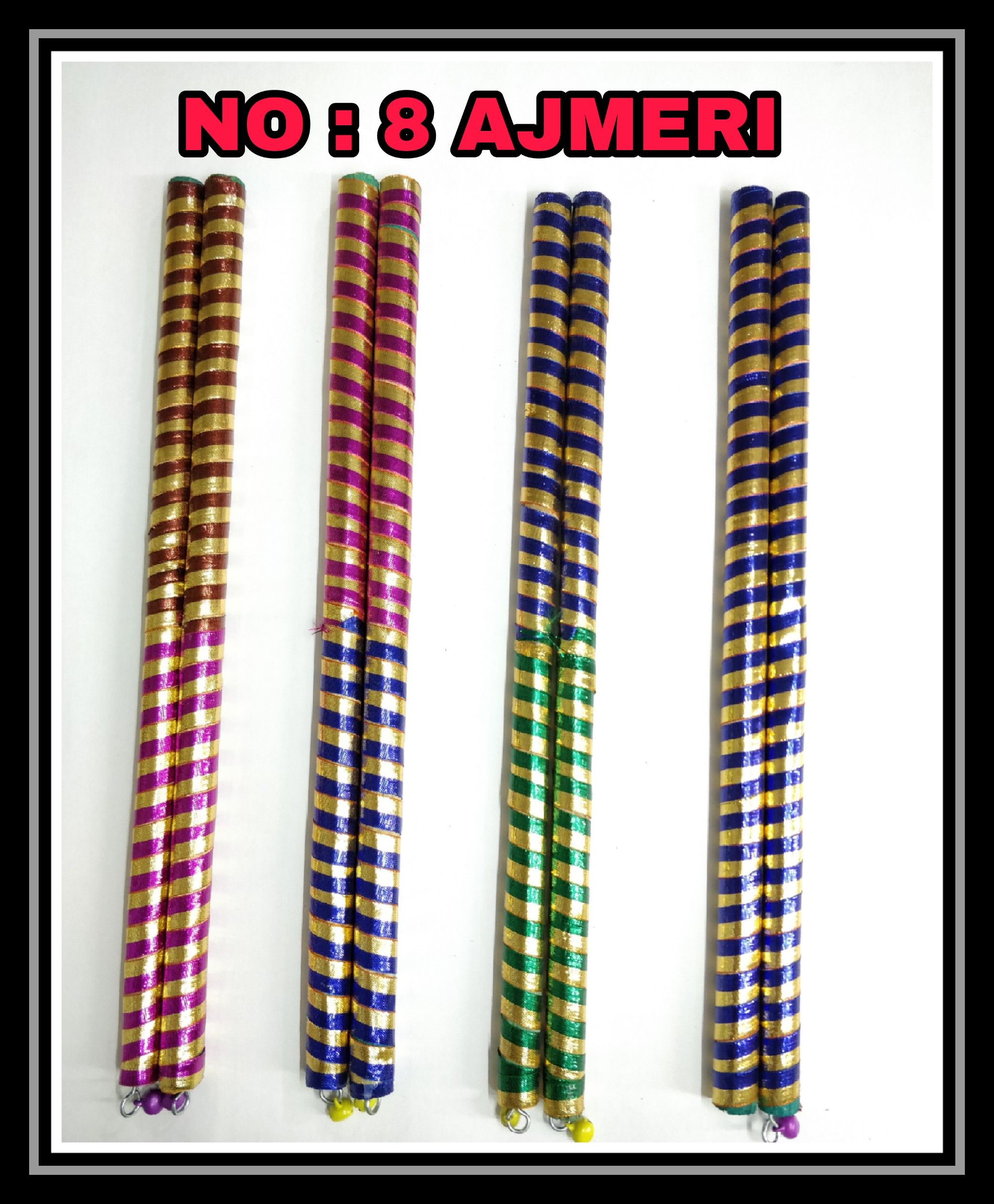 8 Wooden Big Ajmeri Gohel Dandiya Manufacturer Exporter Producer Supplier Ahmedabad Gujarat India