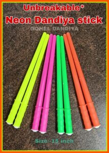 Unbreakable Neon Dandiya Stick Gohel Dandiya Manufacturer Exporter Producer Supplier Ahmedabad Gujarat India