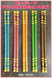 51 D PVC Coated Print PVC Sankheda Print Gohel Dandiya Manufacturer Exporter Producer Supplier Ahmedabad Gujarat India
