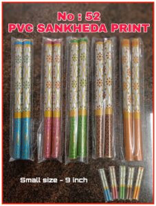 52 PVC Coated Print PVC Coated Small Gohel Dandiya Manufacturer Exporter Producer Supplier Ahmedabad Gujarat India