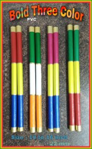 ROYAL THREE COLOR PVC Coated Print PVC Gohel Dandiya Manufacturer Exporter Producer Supplier Ahmedabad Gujarat India