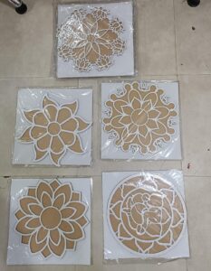 mdf rangoli 12inch and 6 inchGohel Dandiya Rangoli Stencil Jali Manufacturer Exporter Supplier Producer Ahmedabad Gujarat India