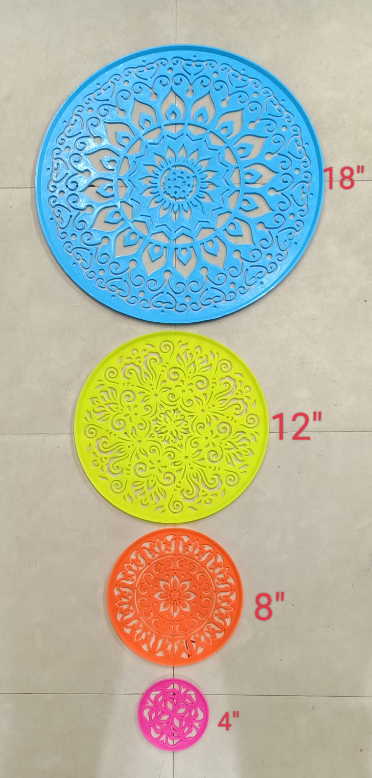 plastic round all sizeGohel Dandiya Rangoli Stencil Jali Manufacturer Exporter Supplier Producer Ahmedabad Gujarat India